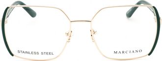 Guess GM50014 Oversized Metal Frame Eyeglasses - Gray