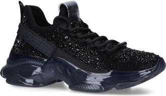 Steve Madden Womens Maxima Black Sneakers Fabric - Size UK 4