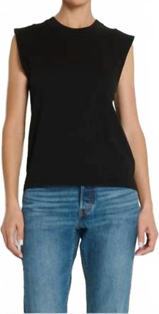 Nation Ltd Patti Muscle Tank In Jet Black