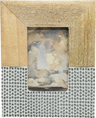 Foreside Home And Garden 6H x 4W Alexander Floral Brown Photo Frame at Nordstrom