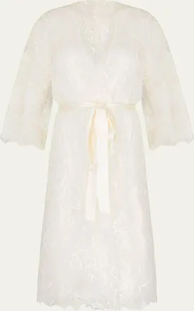 Lise Charmel Scalloped Floral Lace Robe