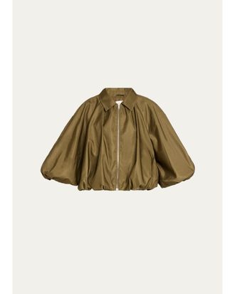Cinq &agrave; Sept Paulina Balloon Bubble-Hem Jacket