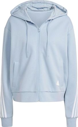 adidas (WMNS) adidas Future Icons 3-Stripes Full-Zip Hoodie Jackets Blue IL3049