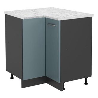 Vicco Armario De Esquina R-line, Gris Azulado, 75.6 Cm Et M&aacute;rmol