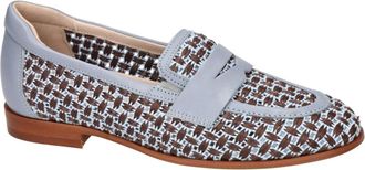 Softwaves Schoenen, Dames, Blauw, 37 EU, Leer, Sina Pennyloafer