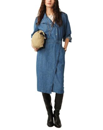 BA&SH Ba&Sh Wakie Linen-Blend Dress