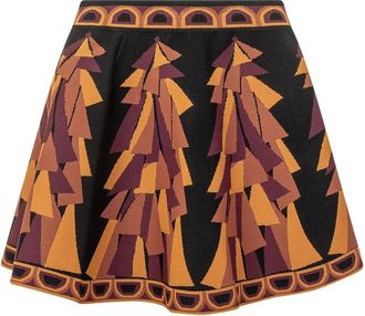 Pucci Baiadera Print Uitlopende Jacquard Rok - Dames - Rokken - Veelkleurig - Maat: XS Nylon