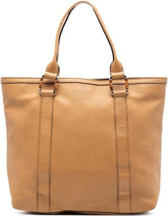 Gucci Pre-owned Gucci Grained Calfskin Bamboo Shopper Tote Ladies S2Y2OKF40X9LRL8H