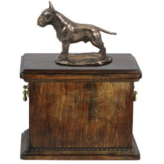 OEM Bull Terrier, Bull Terrier - Urna Para Cenizas De Perro, Urna Con Estatuilla, Urna Elegante En Estilo Cl&aacute;sico De La Marca Art-dog