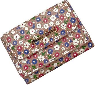 Miu Miu Pink Leather Wallet (Tri-Fold) (Pre-Owned)