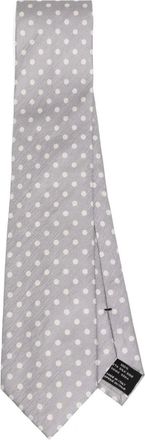 Tom Ford Cravatta a pois - Grigio