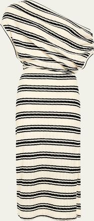 Ramy Brook Striped Chet Midi Dress