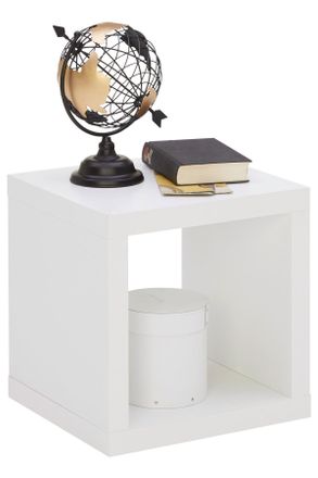 CARRYHOME Raumteiler, Wei&szlig;, Holzwerkstoff, 38x41x41 cm, Made in EU, Beim&ouml;bel erh&auml;ltlich, Wohnzimmer, Raumteiler, Raumtrenner