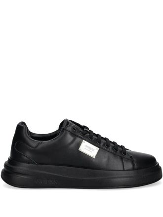 Guess Co Leren sneakers - Zwart