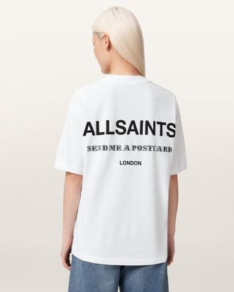 AllSaints Cotton Dreamer Oversized Etta Short Sleeve T-Shirt, Size: XS