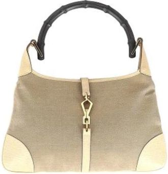 Gucci Pre-owned Handbags, female, Beige, Size: ONE SIZE Pre-owned Vintage Handbag