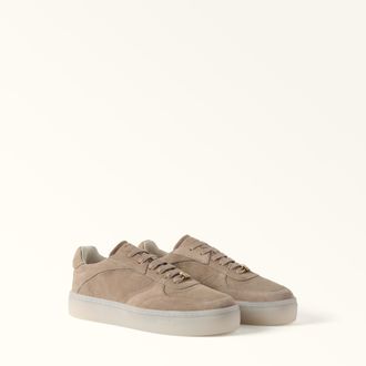 Furla Allegra Sneakers Cognac H Brown Suede Woman
