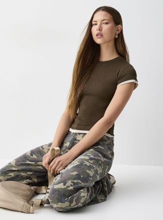 Twik Womens Faux-layered T-shirt