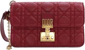 Dior Pre-owned Addict Clutch Bag - Dames - Vintage Handtas - Rood - ONE Size - Leer - Vintage