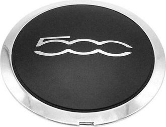 OEM Vurahome - Enjoliveur De Roue 133mm Pour Fiat 500 - Plastique Durable - Remplacement Capuchon De Moyeu - Couleur Argent Et Noir
