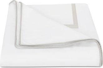 Matouk Louise Duvet Cover in Silver at Nordstrom, Size Full