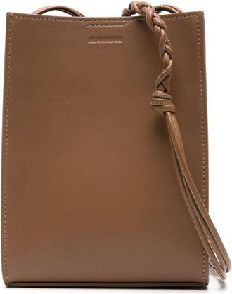 Jil Sander small Tangle shoulder bag - men - Nappa Leather/Calf Leather - One Size - Brown