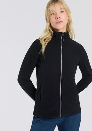 F.lli Campagnolo Fleecejacke CMP WOMAN JACKET, Damen, Gr. 34, schwarz (nero), Fleece, Obermaterial: 100% Polyester, normal, Jacken Fleecejacke, w&auml;rmend, &Uuml;bergangsjacke