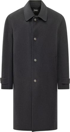 HUGO BOSS Jassen, Heren, Grijs, M, Wol, C-Clark Df-264F Jas