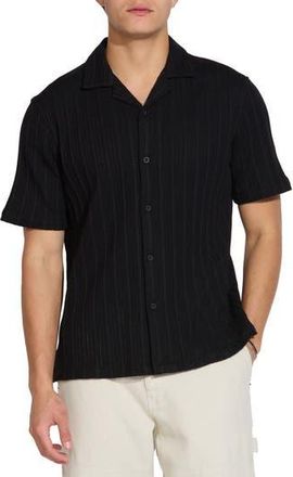 Civil Society Open Knit Resort Shirt in Black at Nordstrom Rack, Size Xx-Large