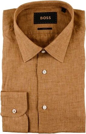 HUGO BOSS Hombre, Camisas, Marr&oacute;n, Talla: XL