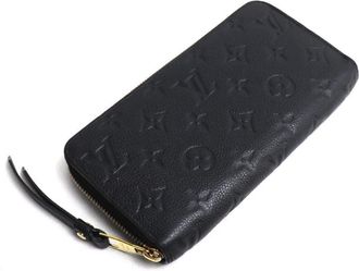 Louis Vuitton Black Monogram Empreinte Long Wallet (Bi-Fold) (Pre-Owned)