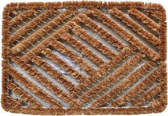 Imports Decor Imports Decor Spiral Doormat, Overlapping Cross Hatch, 16-Inch by 24-Inch