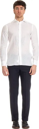 Borriello Solid Linen Tailored Shirt