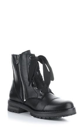 Bos. & Co. Paulie Waterproof Lace-Up Bootie in Black Feel Leather at Nordstrom Rack, Size 6-6.5Us / 37Eu