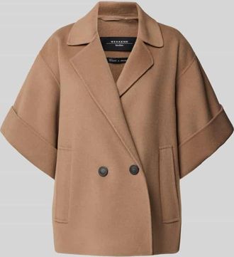 Max Mara Regular Fit Jacke aus reiner Schurwolle in Hellbraun, Größe 34