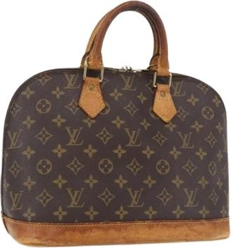 Louis Vuitton Pre-owned Alma Handtas - Dames - Vintage Handtas - Bruin - ONE Size - Leer - Vintage