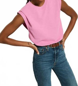 Nation Ltd Marina Muscle Tee In Dahlia