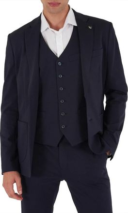 Yes-Zee Klassieke Blazer - Heren - Business blazers - Blauw - XS - Katoen - Kostuums