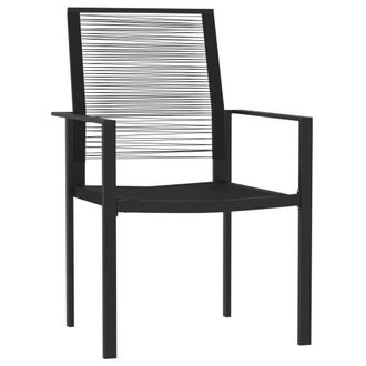 Berkfield Home Decorative 5 Piece Garden Dining Set Black