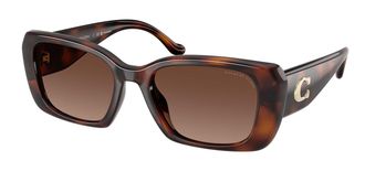 Coach HC8435U CBY82 Polarized 5120T5 Womens Sunglasses Tortoiseshell Size 54