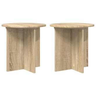 vidaXL Soporte De Plantas 2 Pcs Roble Sonoma 40 X 40 X 40 Cm Vidaxl
