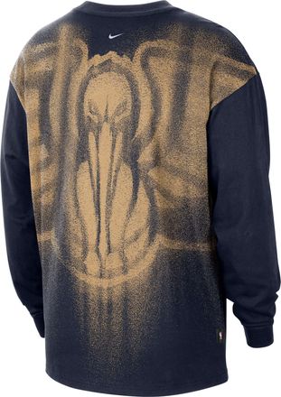 Nike Mens New Orleans Pelicans Standard Issue Basketball Long-Sleeve Top in Blue | II5813-419