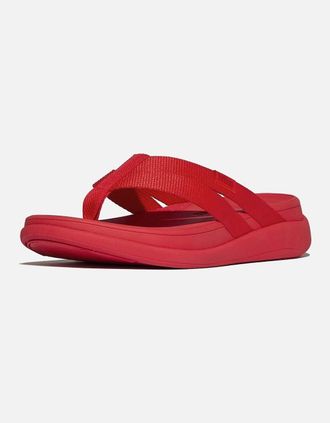 FitFlop Womens Fitflop F-Mode Go Polyester Womens Red Sandals - Size: 5