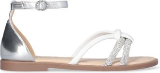 Liu Jo Witte gelamineerde sandalen Amira 931 - Dames - Sandalen - Wit - 40 EU - Schoenen