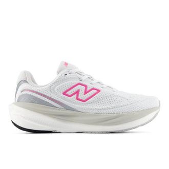 New Balance Womens 1080v15 in White/Pink Synthetic, size 3.5 Narrow