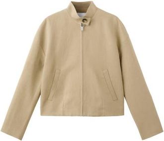 Mango Linen Blend Jacket in Beige at Nordstrom, Size X-Small