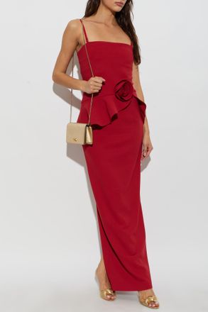Rotate Dress With Applique, Womens, Red