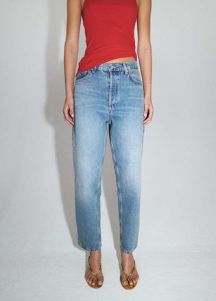 Mango Jeans Mom-fit vita alta blu medio - Donna - 38 - MANGO