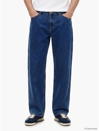 Tommy Hilfiger Mens Tommy Jeans Relaxed Straight Jean - Blue - 30W x 30L