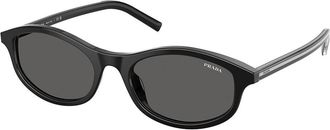Prada PR D17S 29O20Z Womens Sunglasses Black Size 52